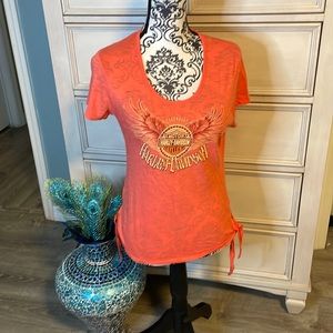 Women’s Harley, Davidson, side ties, Shannon canvas small